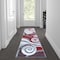 Flash Furniture Red 2' x 7' Modern Swirl Pattern Area Rug OKR-RG1103-27-RD-GG - alternate 1